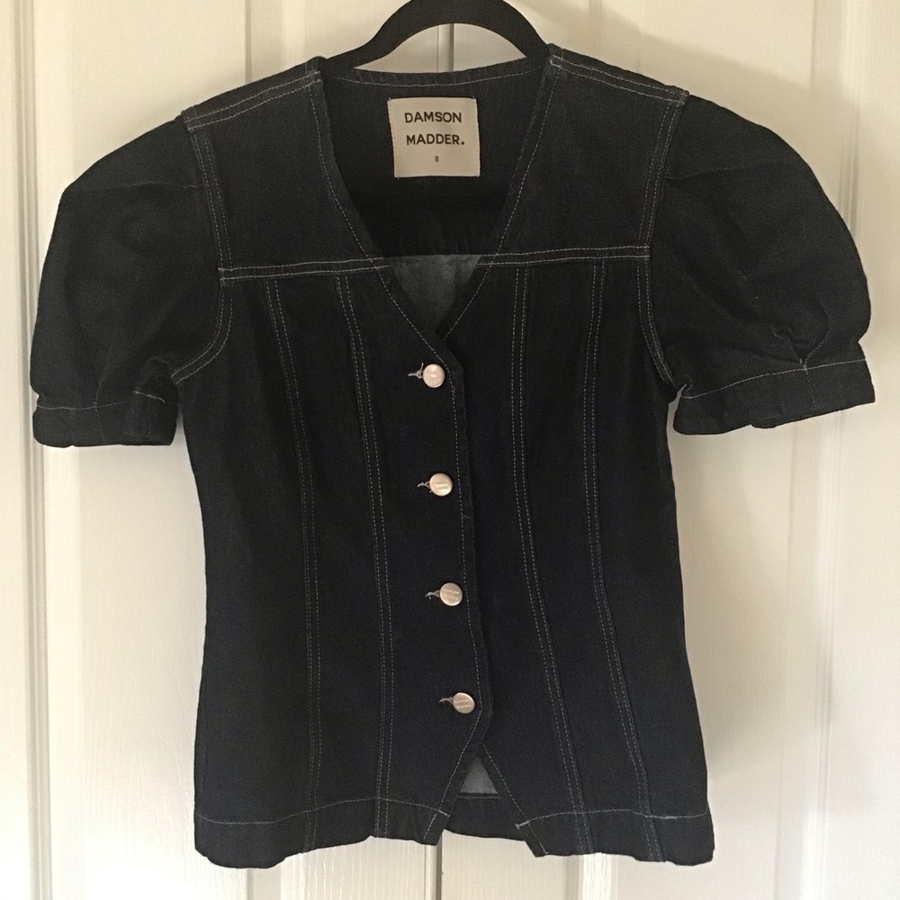 Damson Madder dark jeans jacket Sz 8